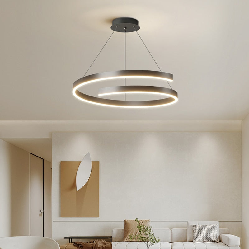 Dining Room Chandelier Master Bedroom Light Modern Minimalist Living Dining Table Round Lamps