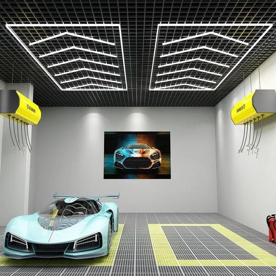 Customized High Power Supermarket Pendant Car Detailing Exhibition Arrow Shaped Led Bar Repair