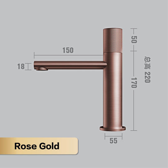 Brass Black Bathroom Faucet Round Hand Washing Toilet Table Under High - End Hotel Hot And Cold