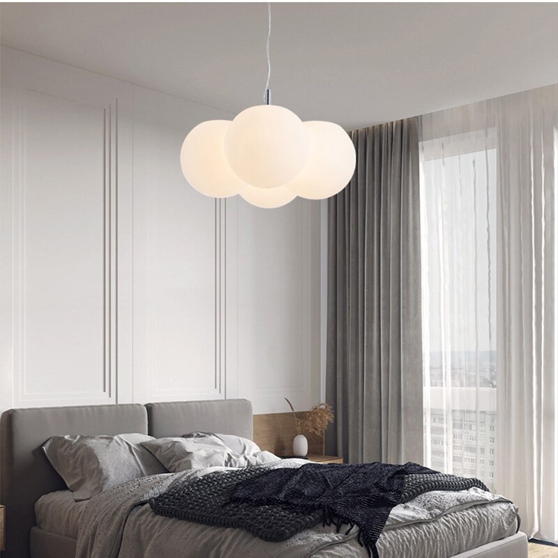 4 Lamps Cloud Chandeliers For Bedroom Ceiling Lighting Decoration Led Modern Minimalist Living Room