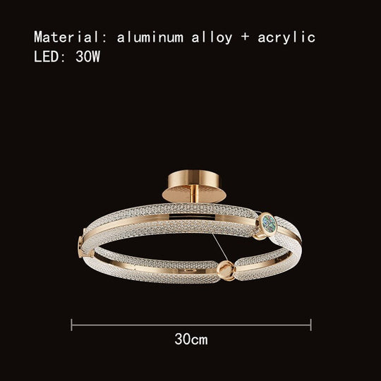 Modern Clear Glass Ceiling Lights Gold Metal For Parlor Dining Room Bedroom Hanging Lamp Colorful