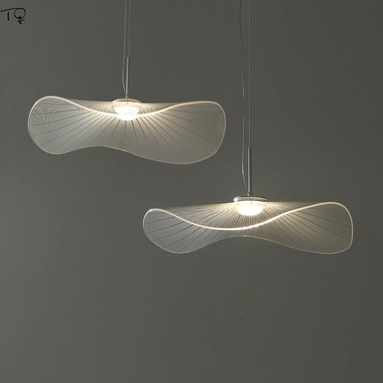 Nordic Creative Individual Hat Pendant Lights Designer Fashion Lotus Leaf Decorative Hanging Lamp