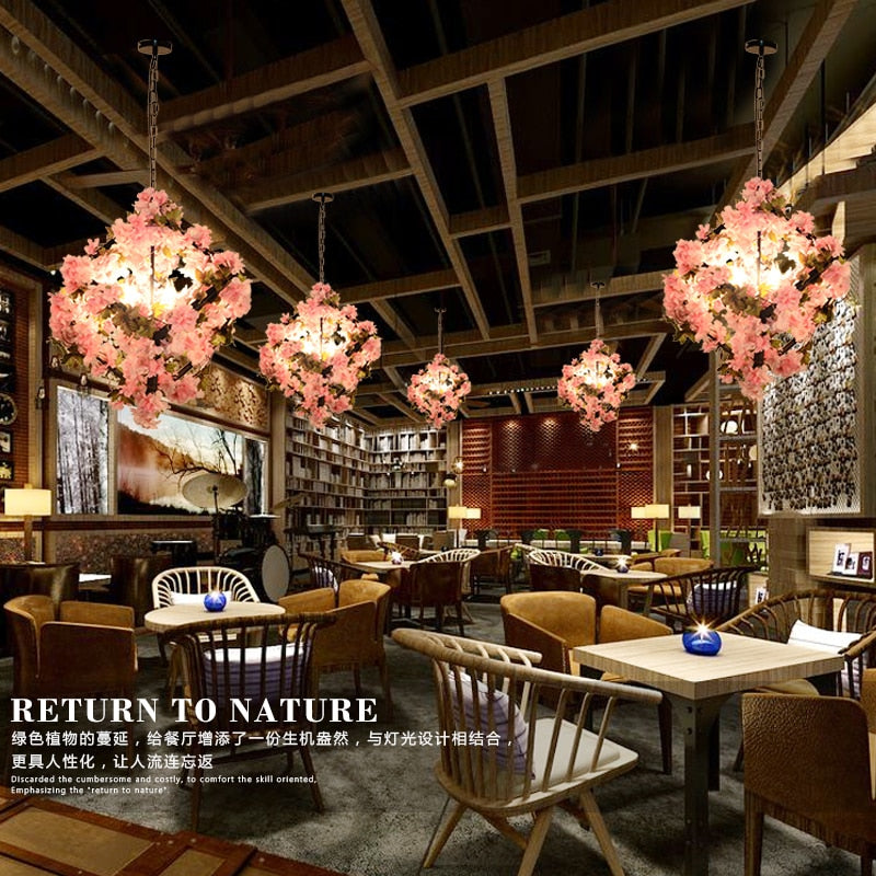 Small Fresh Plants Flowers Music Restaurant Barbecue Creative Industry Wind And Clear Bar