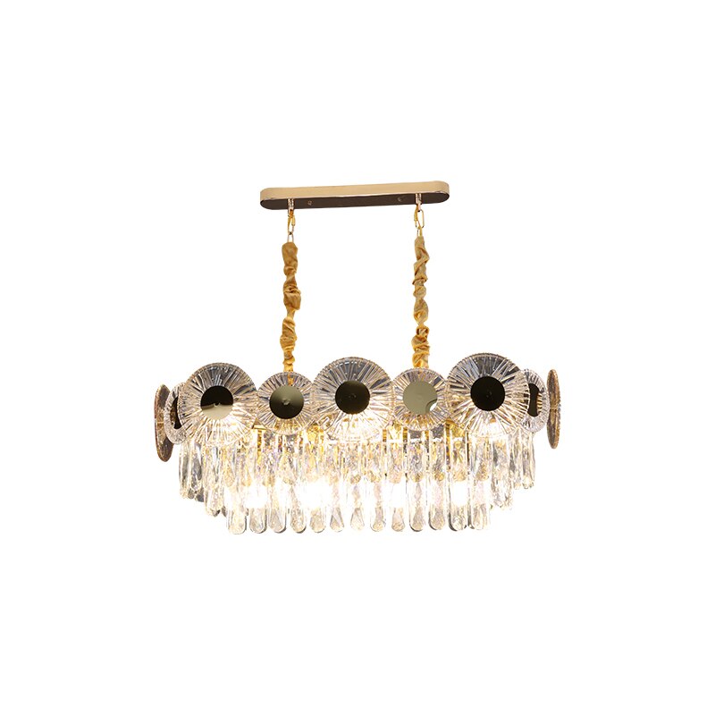 Light Luxury Crystal Pendant Lamps High-End Living Room Dining Bedroom Modern Simple Atmosphere
