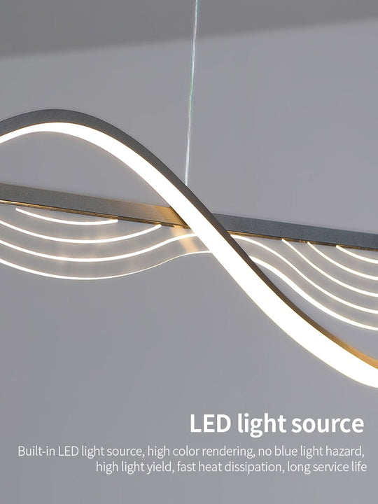 Modern Minimalist Nordic Dining Table Led Chandelier Decoration Apartment Luster Lamp Pendant