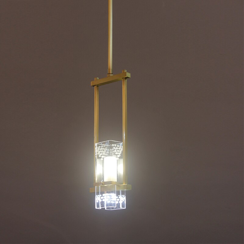 New Classical Copper Bedside Pendant Light Led G9 Simple Suspension Luminaire Study Porch Bedroom