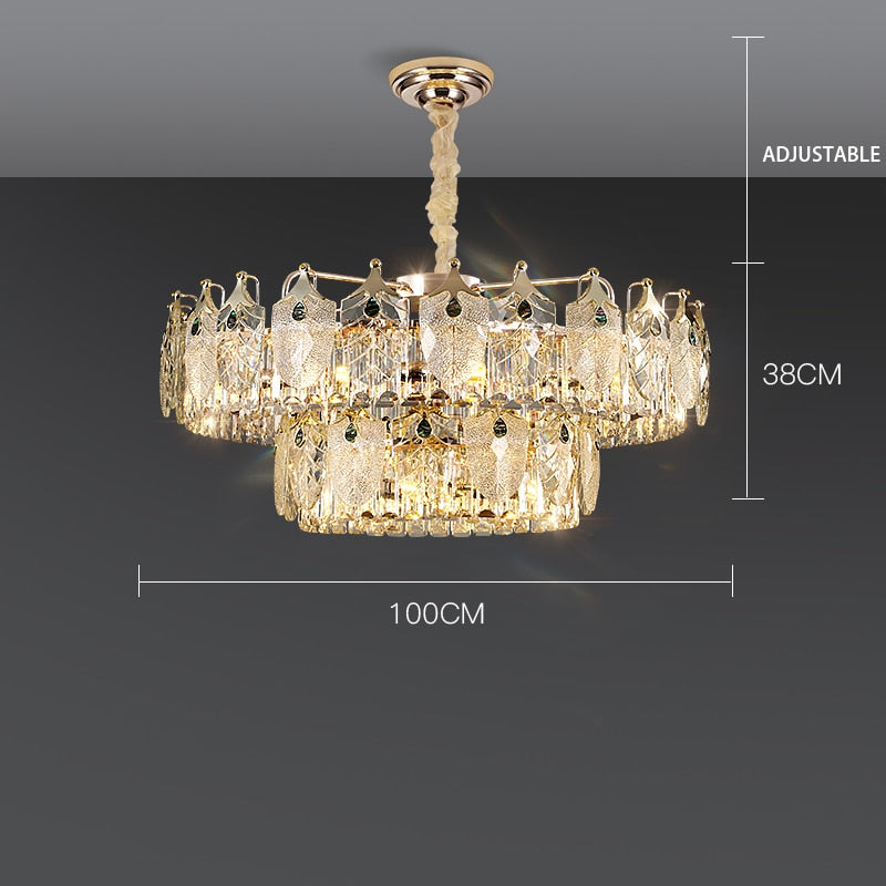 Quality Luxury Led Crystal Chandeliers Lampen Lustre For Dinning Foyer Chandelier Hanging Lamp 2