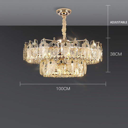 Quality Luxury Led Crystal Chandeliers Lampen Lustre For Dinning Foyer Chandelier Hanging Lamp 2