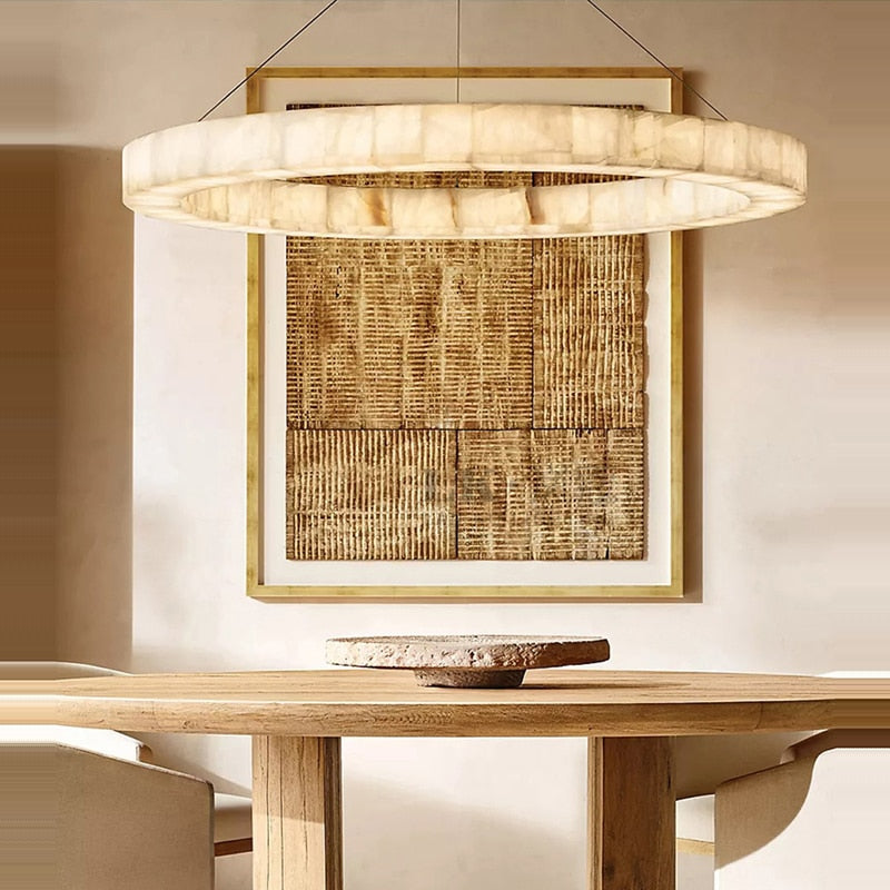 Led Retro American Marble Black Silver Ceiling Chandelier Lighting Lustre Suspension Luminaire