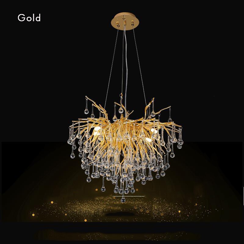 Creative Tree Branch Chandelier For Bedroom Girl Room Decoration Hanging Lamp Lovely Cute Pink Blue