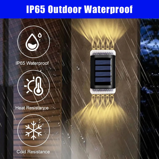 Solar Wall Light Outdoor Waterproof Balcony Lights For Courtyard Street Landscape Garden Decor Lamp
