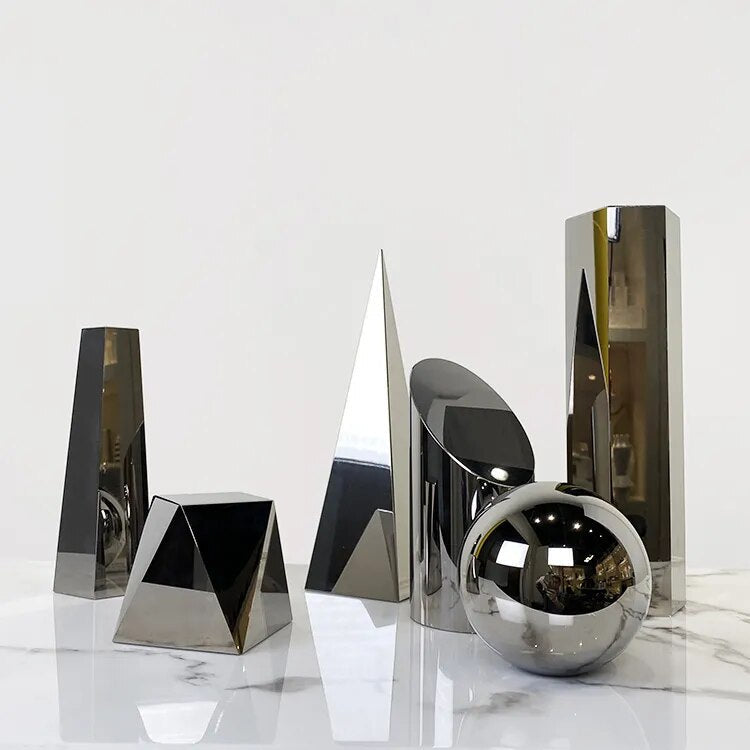 Room Decorations Modern Minimalist Bedroom Home Accessories Office Desk Table Geometric Crystal