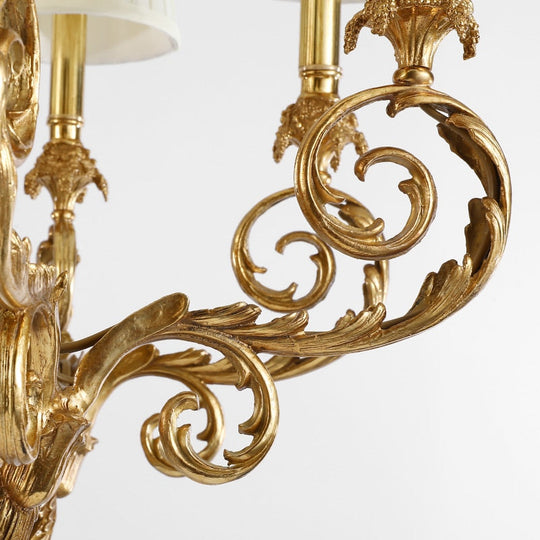Royale - French Style Copper Hand - Made Pendant Lamp Chandelier For Hall Dining Room And Bedroom
