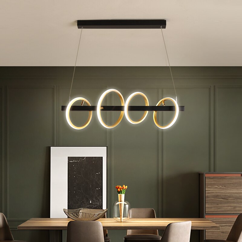 Nordic Modern Restaurant Led Hanging Light Industrial Pendant Lamps Indoor Lighting For Dining