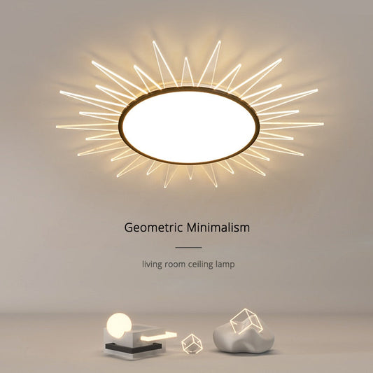 Ultra-Thin Living Room Led Ceiling Lights Modern Minimalist Atmosphere Bedroom Lamp Creative Sun