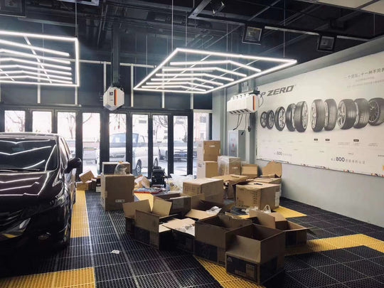 Customized High Power Supermarket Pendant Car Detailing Exhibition Arrow Shaped Led Bar Repair