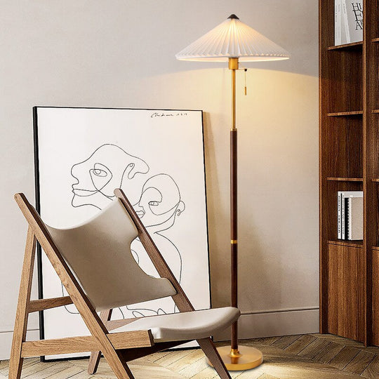 American Vintage Popular Style Girl Living Room Bedroom Bedside Study Nordic Walnut Light Luxury