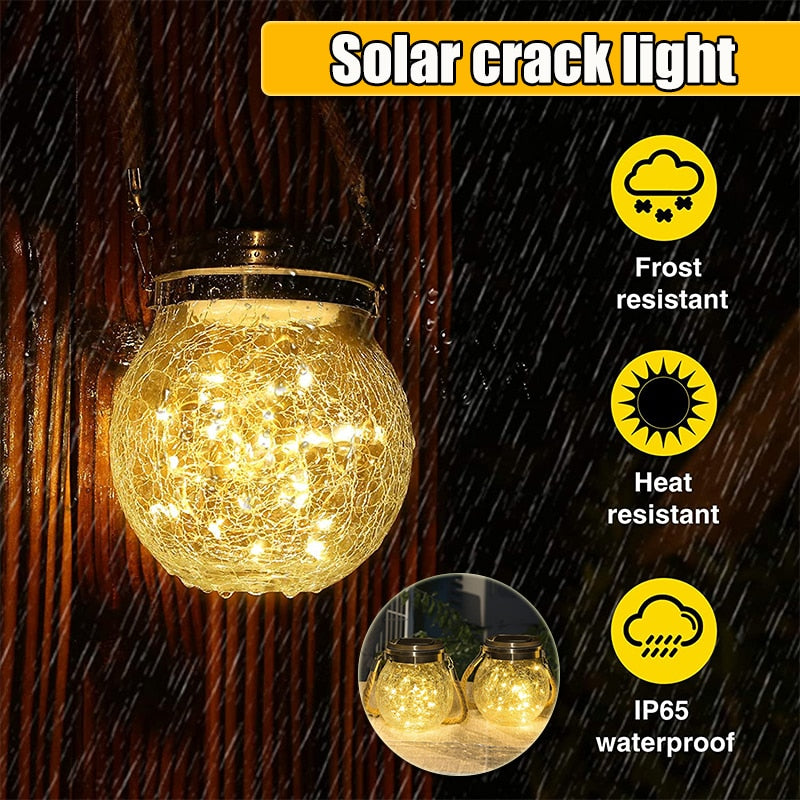 Solar Glass Crack Lights: Distinctive Fairy Lighting For Gazebos And Patios Lights