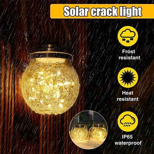 Solar Glass Crack Lights: Distinctive Fairy Lighting For Gazebos And Patios Lights