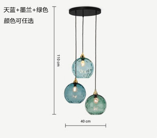 Stained Glass Chandelier Living Room Decoration Bedroom Bedside Lamp Display Window Restaurant Bar