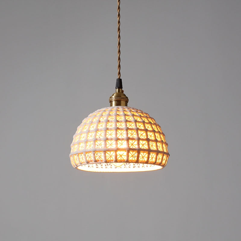 White Ceramic Led Pendant Lights Fixtures Home Indoor Lighting Bedroom Living Room Beside Nordic