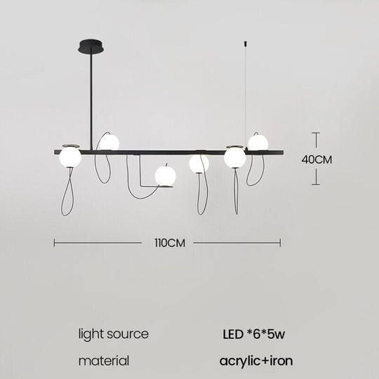Modern Nordic Creative Chandelier Light - Decorative Lighting Fixture For Dining Bedroom And Living