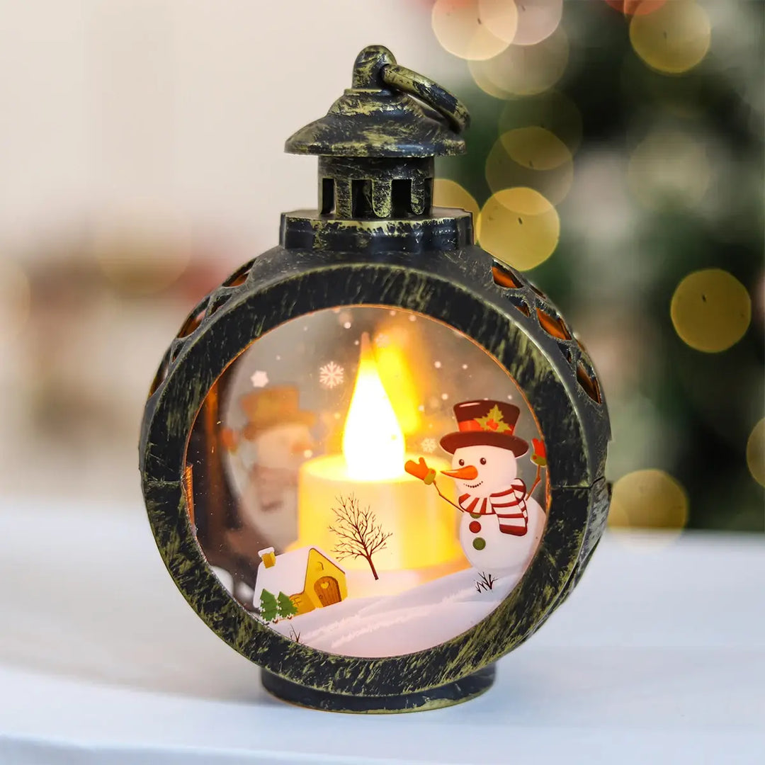 Round Christmas Lantren Led Ligh Decoration For Home Room Bedroom Fairy Lights Navidad New Year
