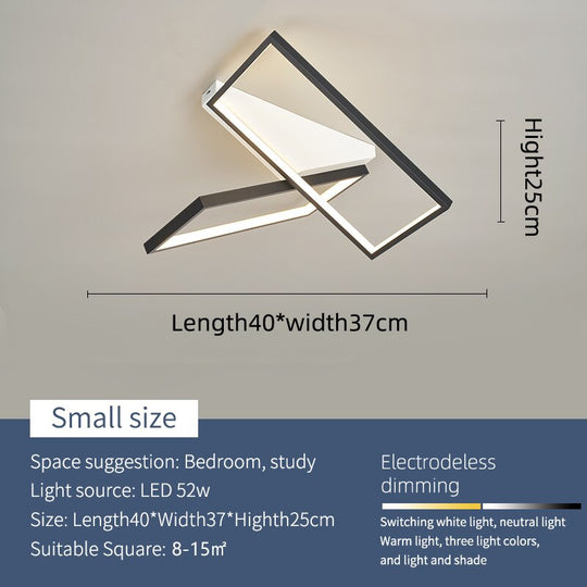 Modern Led Chandelier Lighting For Living Room Bedroom Dining Kitchen Gold Or Black Finished 90 -