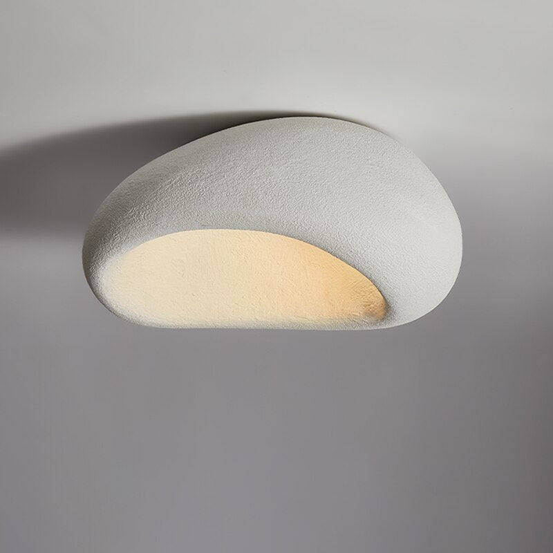 Nordic Minimalist Wabi Sabi Cream Wind Led Ceiling Lamps: Stylish Home Decor Lights For Living Room