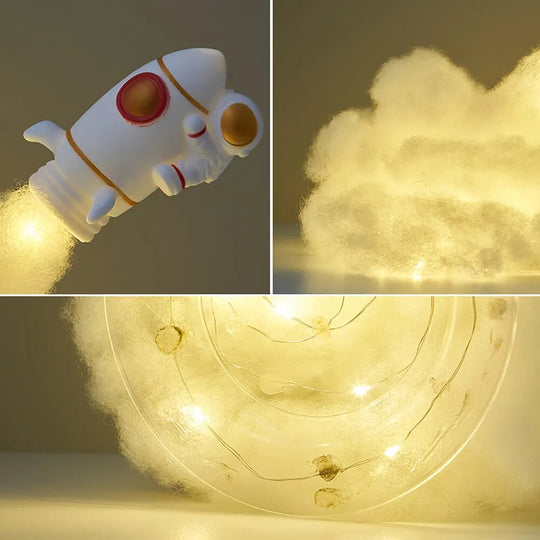 Cute Astronaut Figurines Resin Statue Sculpture Home Decor Spaceman Miniatures Table Ornaments