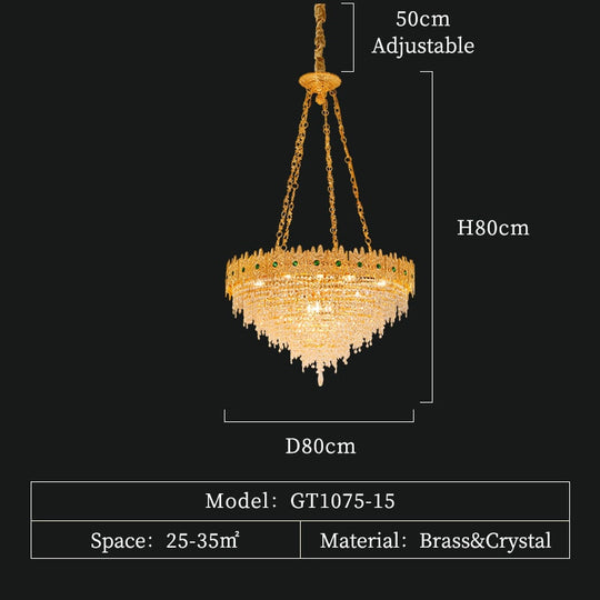 Jolie - French Duplex Building Large Chandelier Villa Hall Living Room Light Hotel Lobby Luxury