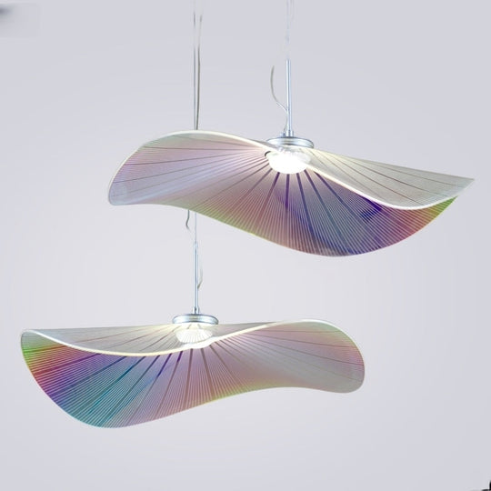 Nordic Creative Individual Hat Pendant Lights Designer Fashion Lotus Leaf Decorative Hanging Lamp
