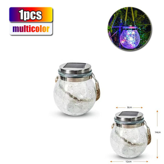 Solar Glass Crack Lights: Distinctive Fairy Lighting For Gazebos And Patios Multicolour 1Pcs Lights