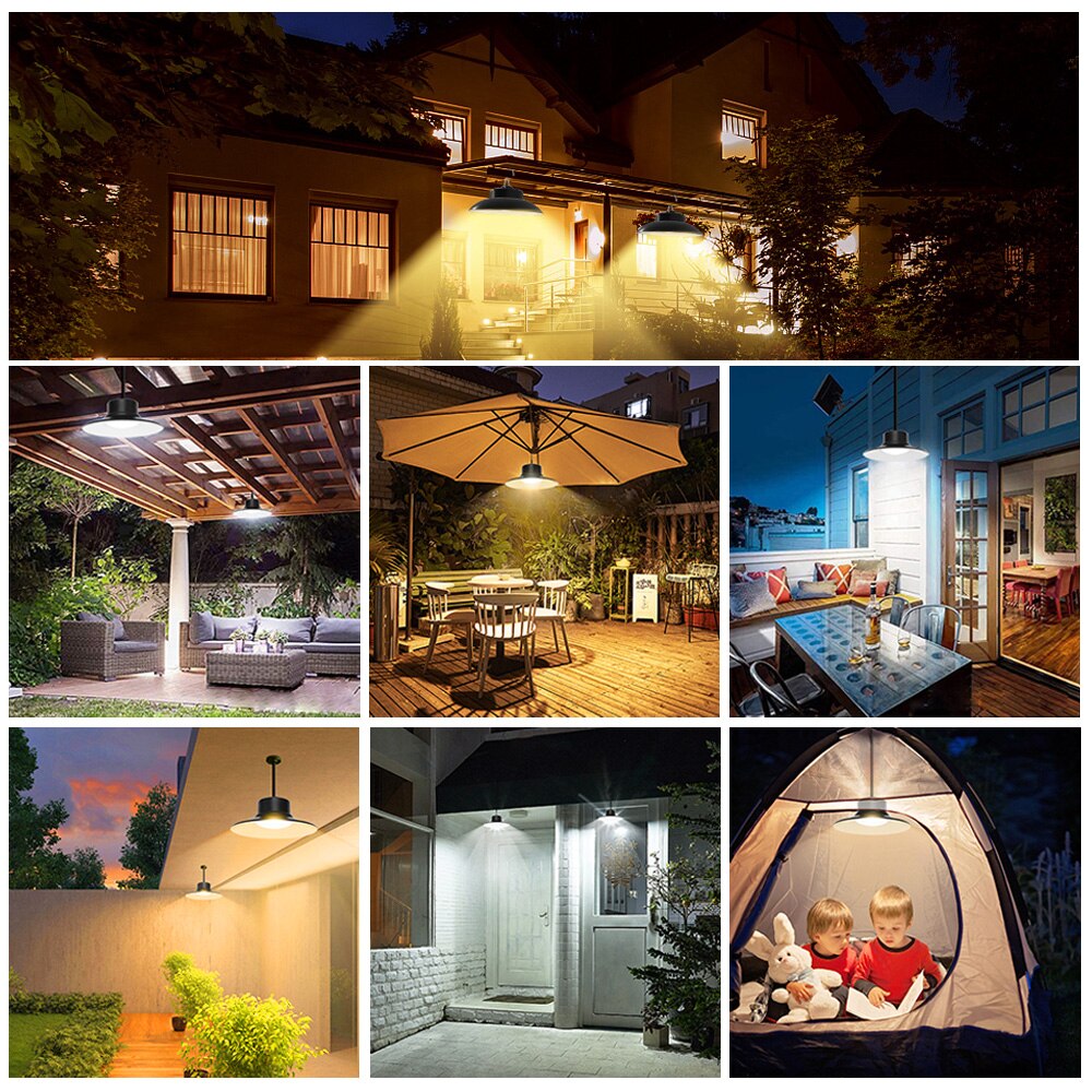 Remote Led Solar Pendant: Waterproof Chandelier For Gazebos And Outdoor Spaces Lights