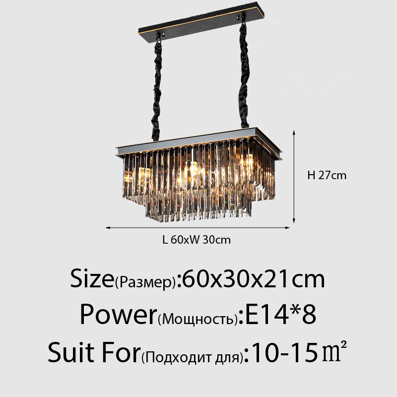 Susie - Modern Industrial Retro Crystal Chandelier Chandeliers