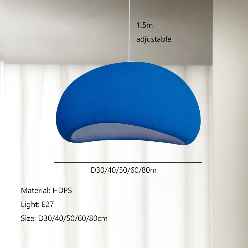Nordic Minimalist Wabi Sabi Led Pendant Lights: Elegant Home Decor Chandelier For Dining Room Bar