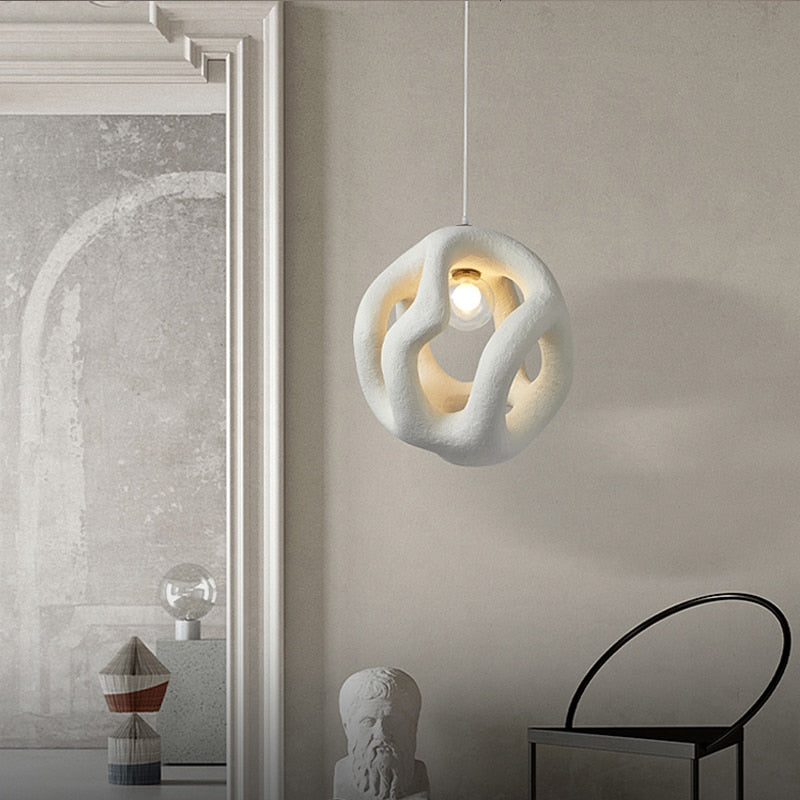 Nordic Modern Design Wabi Sabi Led Pendant Lights Chandelier Restaurant Bar Home Decor Bedroom