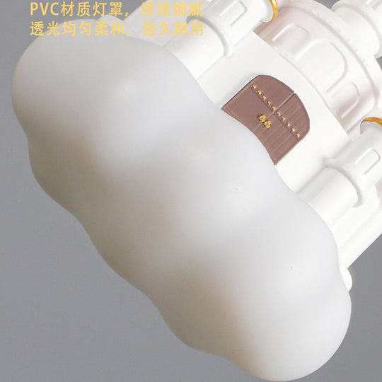 Creative Castle Pendant Lamp Chandelier For Children Room Bedroom Light Girl Bedside Ceiling