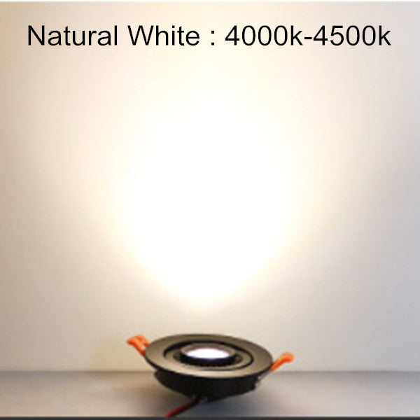 Ac/Dc 12V 24V 360° Rotatable Angle Led Recessed Downlight 5W 7W 10W 15W 18W Ceiling Spot Light