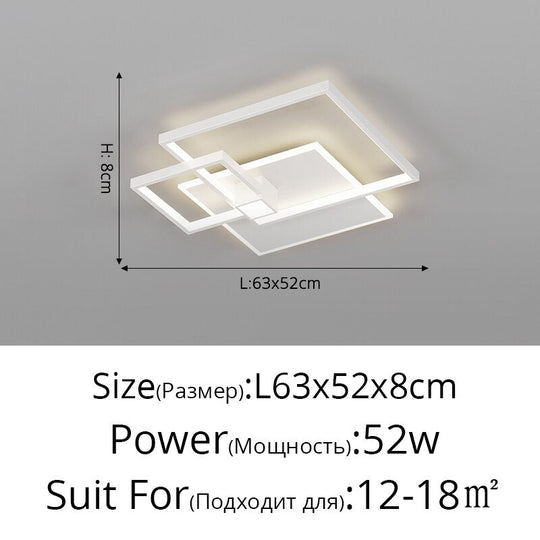 Fixture Combination Living Room Chandeliers Modern Minimalist Luxury Bedroom Atmosphere Led Ceiling