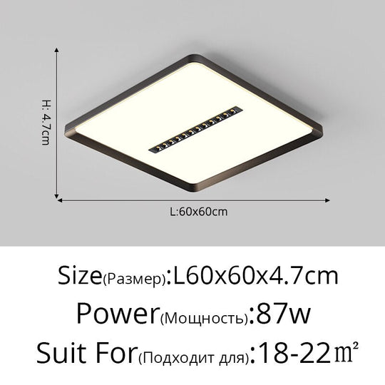 Rectangular Living Room Lamp Led Round Ceiling Lights Daquan Simple Modern Balcony Corridor Study