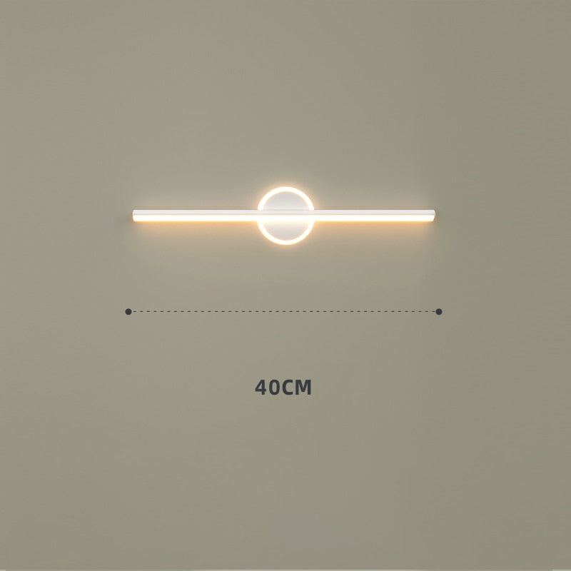 Nordic Led Light Luxury Bathroom Tressing Table Makeup Mirror Wall Lamps W-Y / Warm White