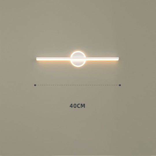 Nordic Led Light Luxury Bathroom Tressing Table Makeup Mirror Wall Lamps W-Y / Warm White