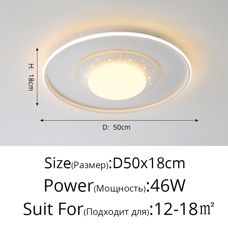Nordic Led Ring Chandeliers Simple Modern Bedroom Ceiling Lights Personality Creative Lighting Art