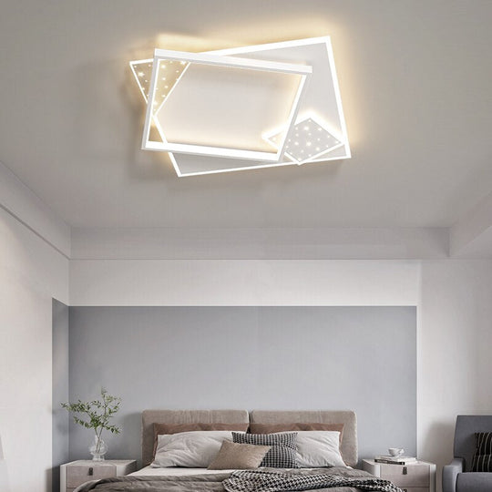 Simple Modern Led Chandeliers Atmosphere Living Room Ceiling Lamp Creative Starry Bedroom Whole