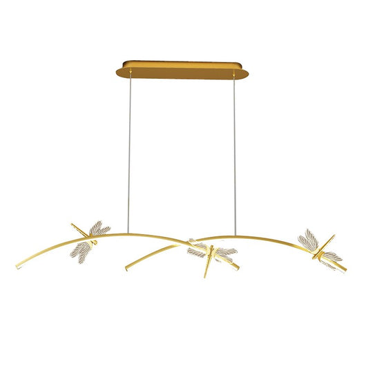 Restaurant Chandelier Light Luxury Creative Nordic Personality Long Strip Cafe Table Designer Bar