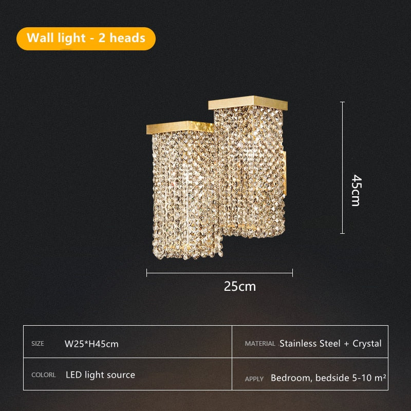 Vienna - New Modern Three - Dimensional Crystal Chandelier Bar Lighting Island Luster Hotel