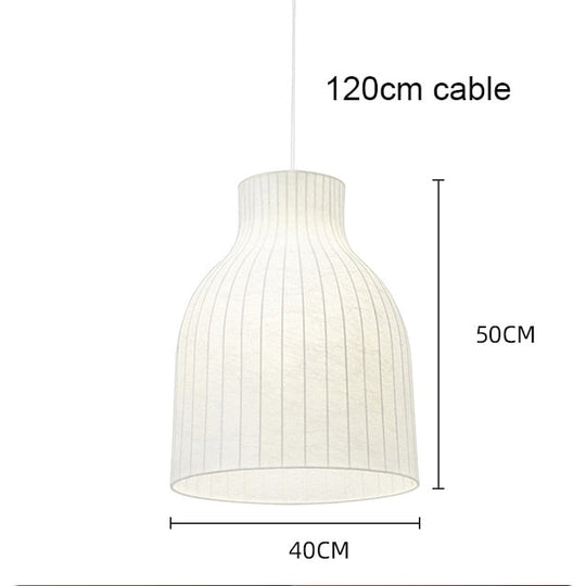 Nordic Led Pendant Chandelier: Modern Silk Fabric Hanging Lamp For Living Room Dining Bar And