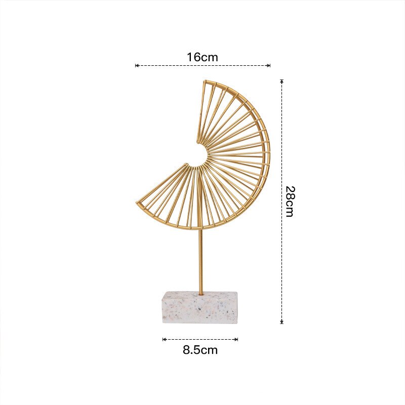 Nordic Creative Golden Ginkgo Leaf Ornaments - Modern Crafts For Living Room Decor And Home