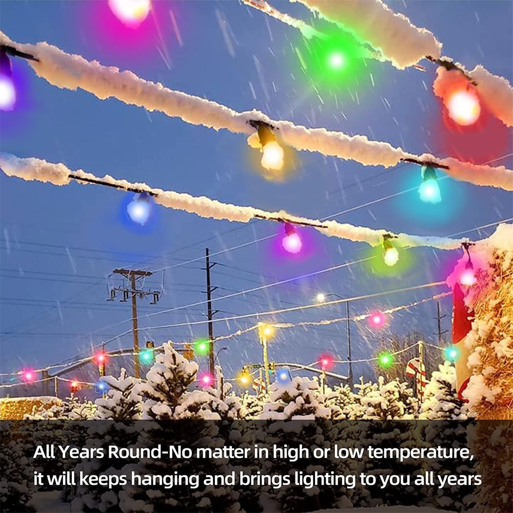 Bluetooth Led G40 String Lights: Vibrant Decor For Gazebos Gardens And Holidays String Lights